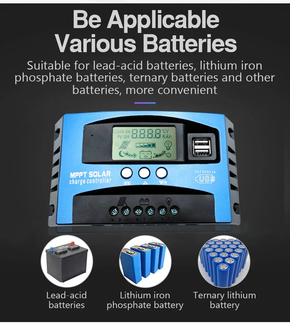 Controlador de Carga Solar MPPT 30A 50A: precio y opiniones